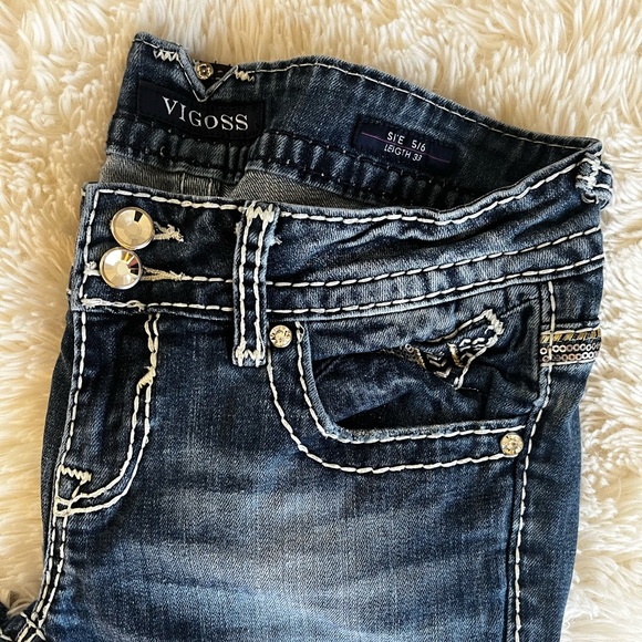 Vigoss jeans
"The Chelsea Slim Boot"

Size 5/6
Length 33" - Picture 5 of 6